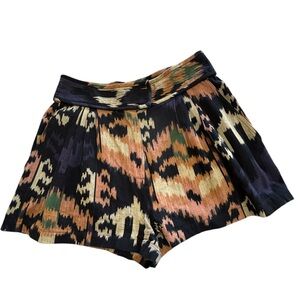 Ulla Johnson Multicolor Patterned High Waist Shorts